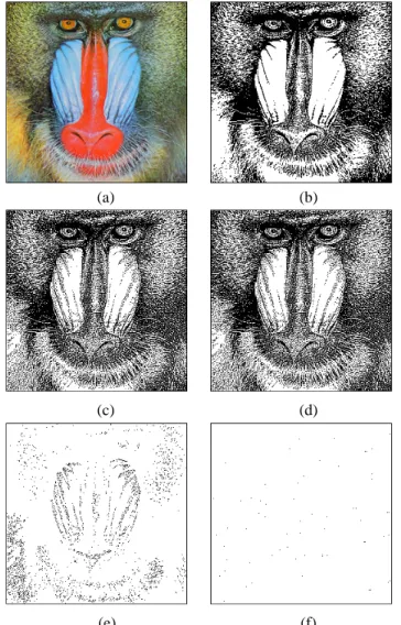 Fig. 5. Simulation results. (a) Input image. (b) Simulation result of the conventional CNN