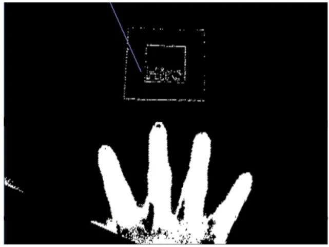 図 3.9: 回転処理後の二値画像