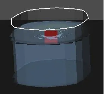 図 4.9: 固形物による水面の波