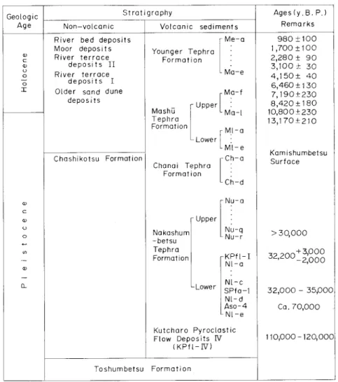 Table 1 Summarized geological succession with some remarks 