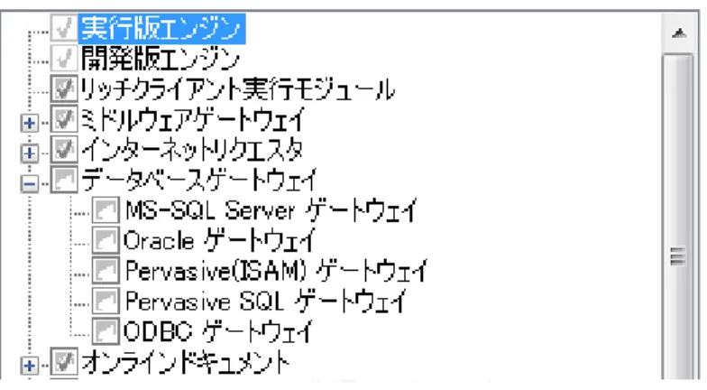 図 2-17 データベースゲートウェイの選択