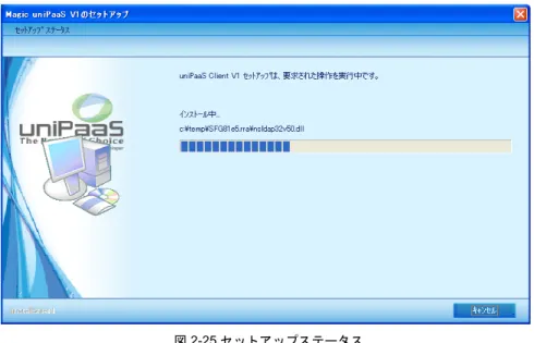 図 2-25 セットアップステータス