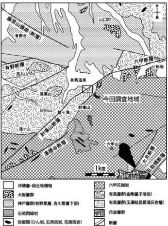 Fig. 3  Geological  map  of  Arima  Spa  and  itʼs  surrounding  area. 