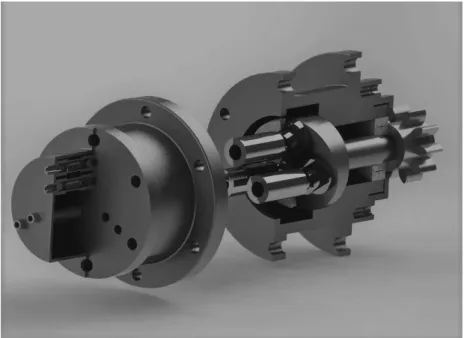 Fig. 1 Axial piston pump designed for the hybrid HST system of Sri Lanka Coast Use 