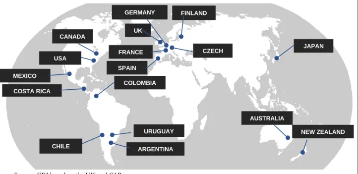 Figure 2 World the CSA compilation status 