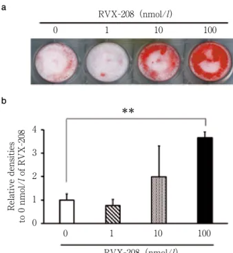 Fig.　1　  Effect of RVX-208 on cytotoxicity  of hDPC