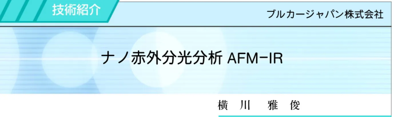 図 1 Bruker 製 AFM IR nanoIR3 の外観
