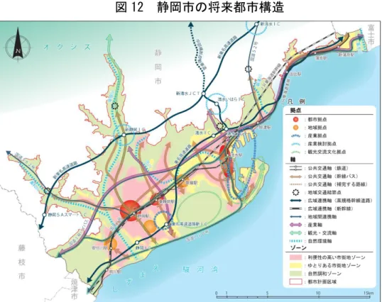 図 12  静岡市の将来都市構造