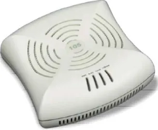 図 2: 無線 LAN アクセスポイント (Aruba AP-105)