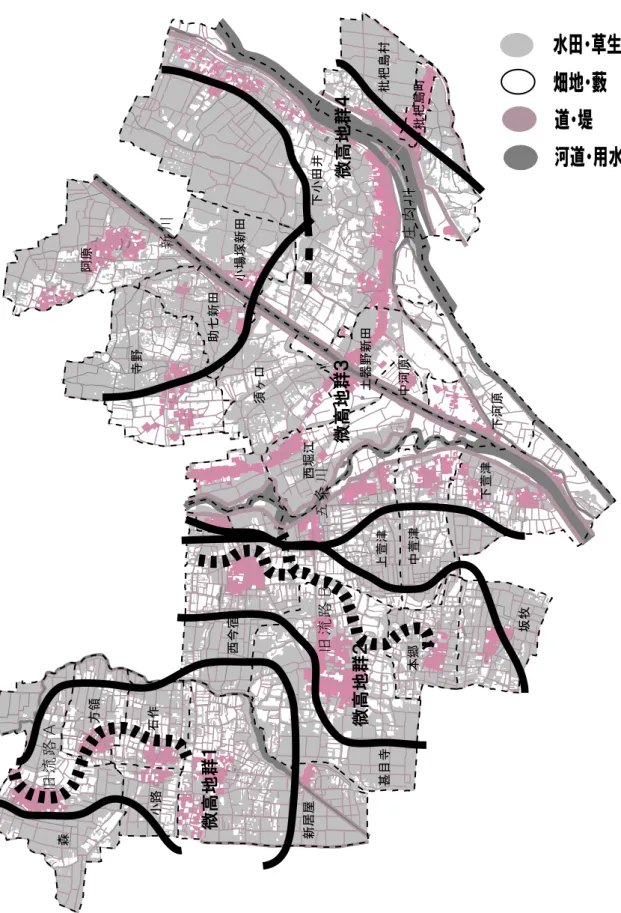 図 1 甚目寺町・新川町（現清須市）付近の地籍図 (1/1200 の原図を接合の上、1/28 に縮小 )