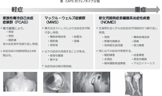 表　CAPS のフェノタイプ分類