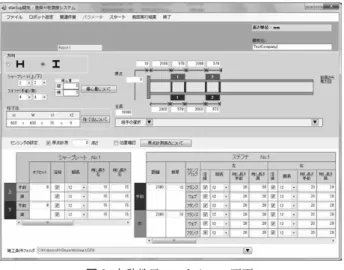 図 8  自動教示ソフトウェア画面 Fig. 8  Screenshot of auto-teaching software