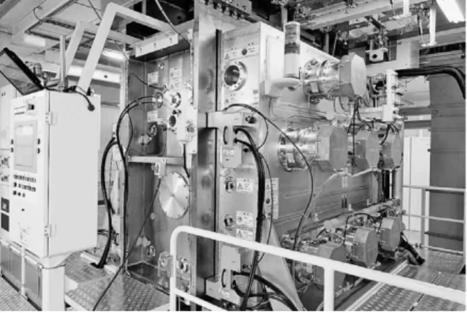 図 1  W50-S型R2R装置の本体構成 Fig. 1  Schematic of sputter R2R model W50-S system