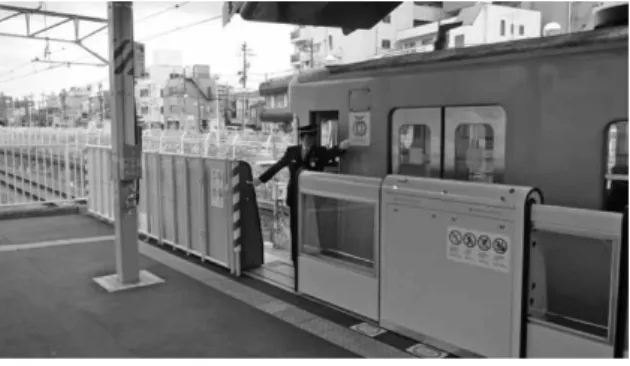 Fig. 9  Door opening and shutting operation by conductor