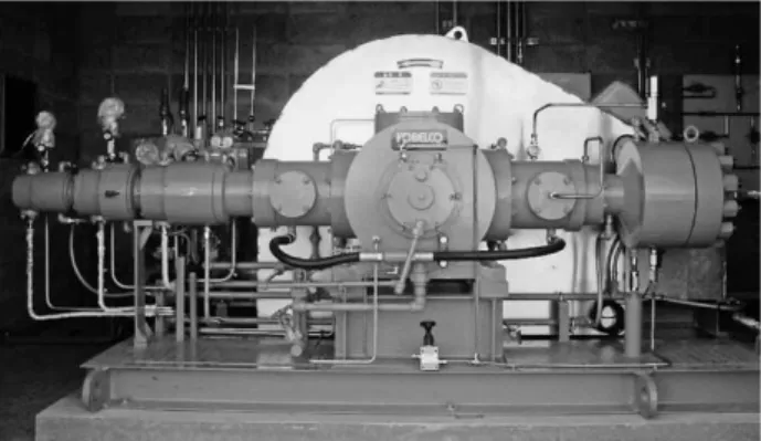 Fig. 4  Oil-free compressor preparing high-pressure hydrogen for  filling station