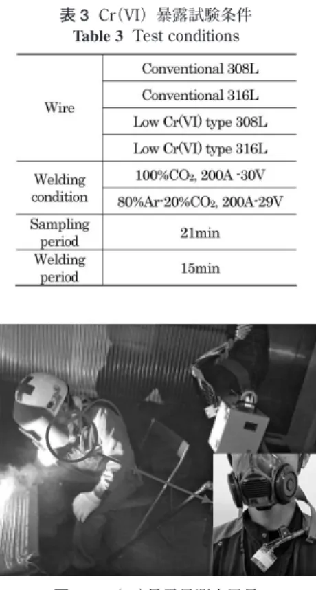 表 3  Cr （VI）暴露試験条件      Test conditions