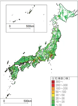 図 3.3 .1-6  1998 年の 1980 年以前築住宅建物棟数の割合