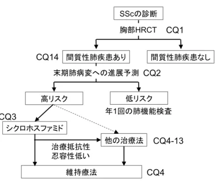 図 1.  SSc-ILD の診療アルゴリズム 