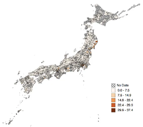 図表 5  最低居住面積未満住居割合 