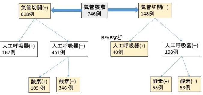 図  3    2 歳以下の気管狭窄症例 746 例についての内訳 