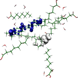 Figure 8. Visualization of the electron  charge  tunneling  associated with the eleventh excited state