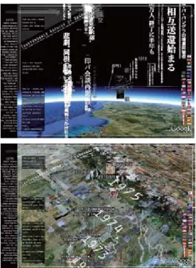 図 7. Google Earth で恋する「王子様と過 ごしたあの日」ツアー