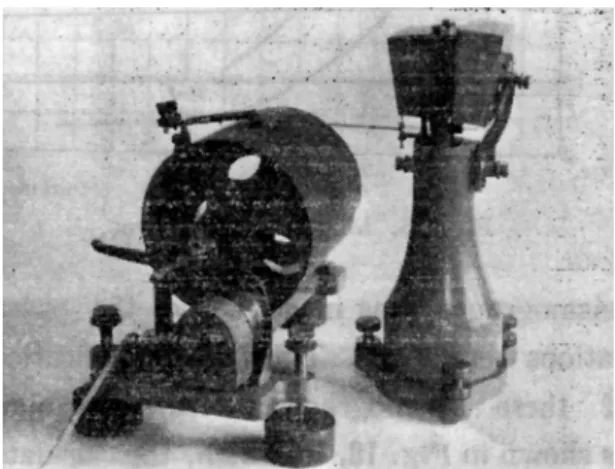 Fig. 16    Inverted pendulum seismograph    registering horizontal component-motion. 