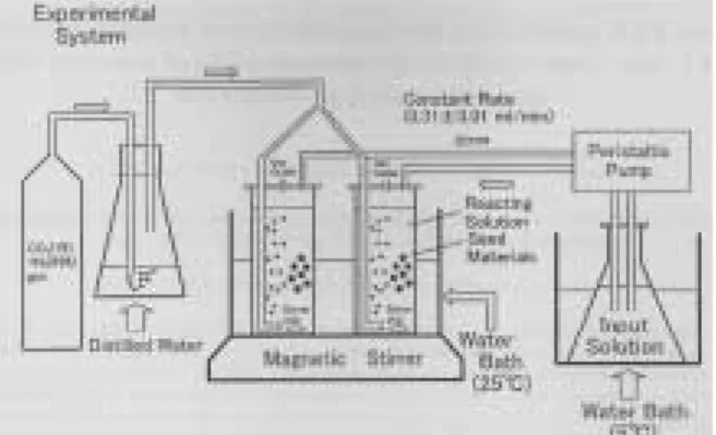 Fig. 1 An example of experimental system for “con- “con-stant addition method”. (after Tanaka et al., 2004; with permission from the Geochemical Society of Japan)
