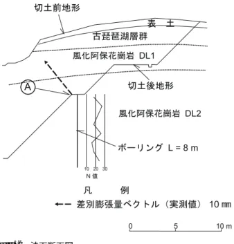 Fig. 2 法面断面図．