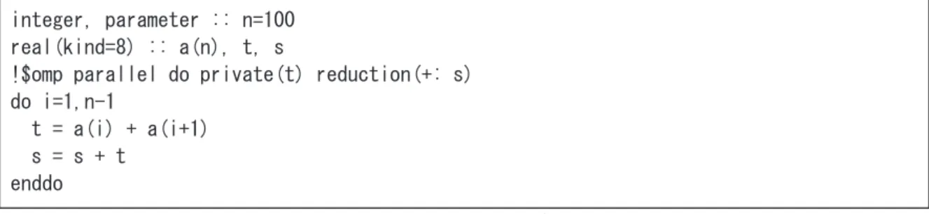 図 2.11 に、環境変数 F_PROGINF を DETAIL に設定して共有並列実行した場合の出力例を示します。