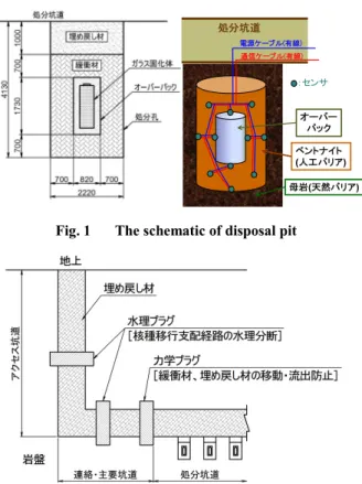 Fig. 1  The schematic of disposal pit 