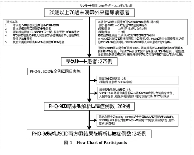 図  1  Flow Chart of Participants 