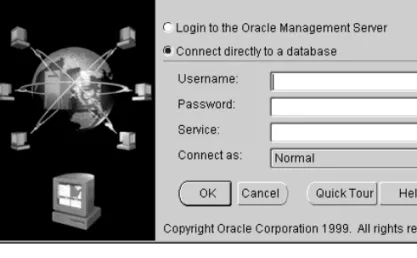 図 4-1  「 「 「 「Oracle Enterprise Manager ログイン」ダイアログ・ボックス ログイン」ダイアログ・ボックス ログイン」ダイアログ・ボックス ログイン」ダイアログ・ボックス