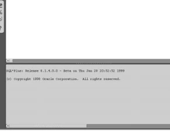 図 4-12  Oracle SQL*Plus Worksheet
