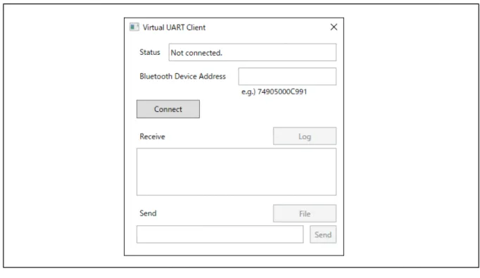 図   2-11 Virtual UART Client の動作確認   (1) 