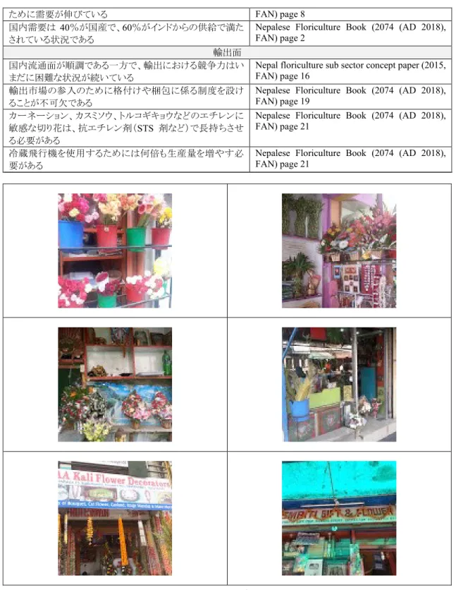 図  5：現地花卉小売店の状況 