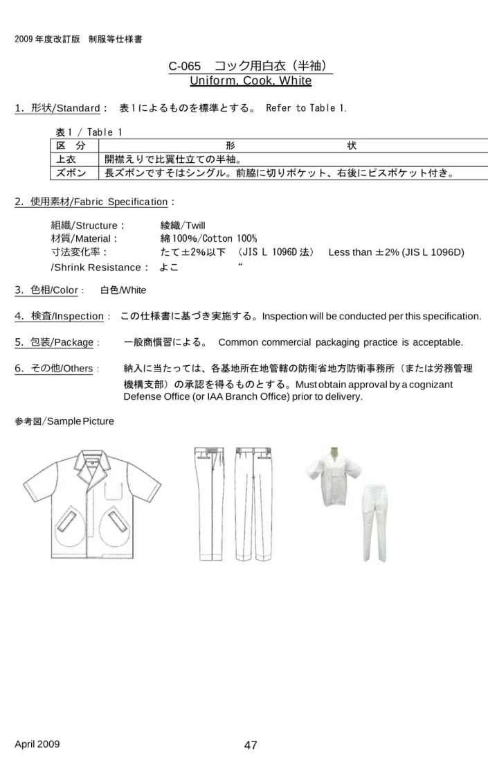 表 1 / Table 1 