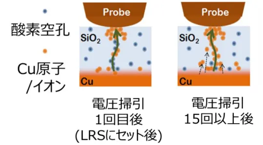 図 4.8  Cu 試 料 に お け る 光 誘 起 リ セ ッ ト 消 失 の 推 定 モ デ ル