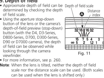 Fig. 11 Depth of field scale