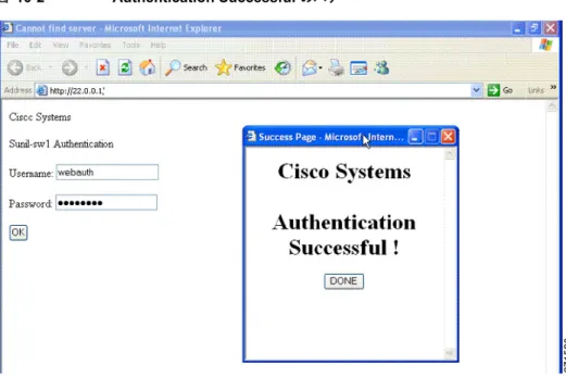 図 10-2 Authentication Successful  のバナー