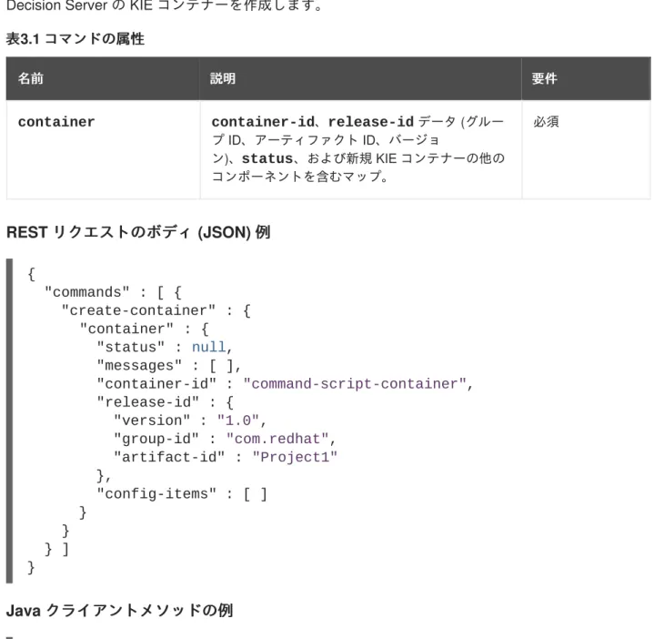 表 3.1  コマンドの属性 コマンドの属性 名前