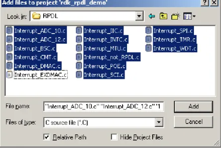 図 2.6  プロジェクトのルートフォルダのインクルード 