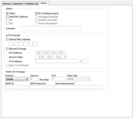 Fig 3.5-5  Option タブ設定一覧 