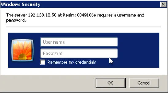 図 2 ： GUI ログインダイアログ
