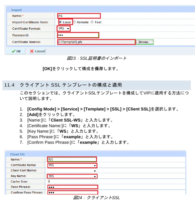 図 24 ：クライアント SSL 
