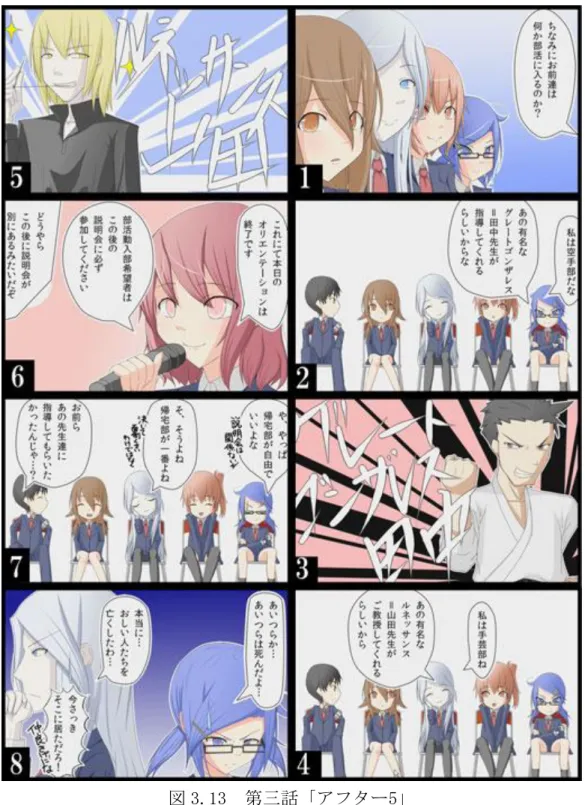 図 3.13  第三話「アフター5」 