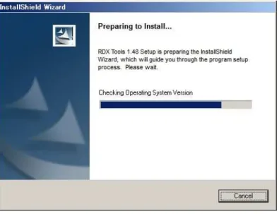 Fig 1 RDX Tools installation screen1 