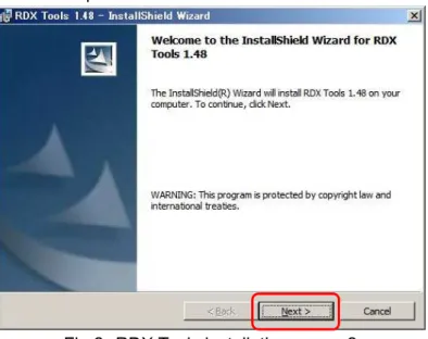Fig 3  RDX Tools installation screen3 
