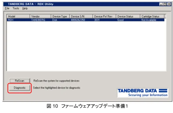 図 11  ファームウェアアップデート準備２ 