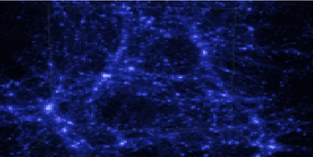 図 1.19: 国立天文台４次元デジタル宇宙プロジェクト提供 今までに述べてきたサイエンスとしてのひもの例が指し示しているのは  森羅万象の基本には結び目がある！  という考えである
